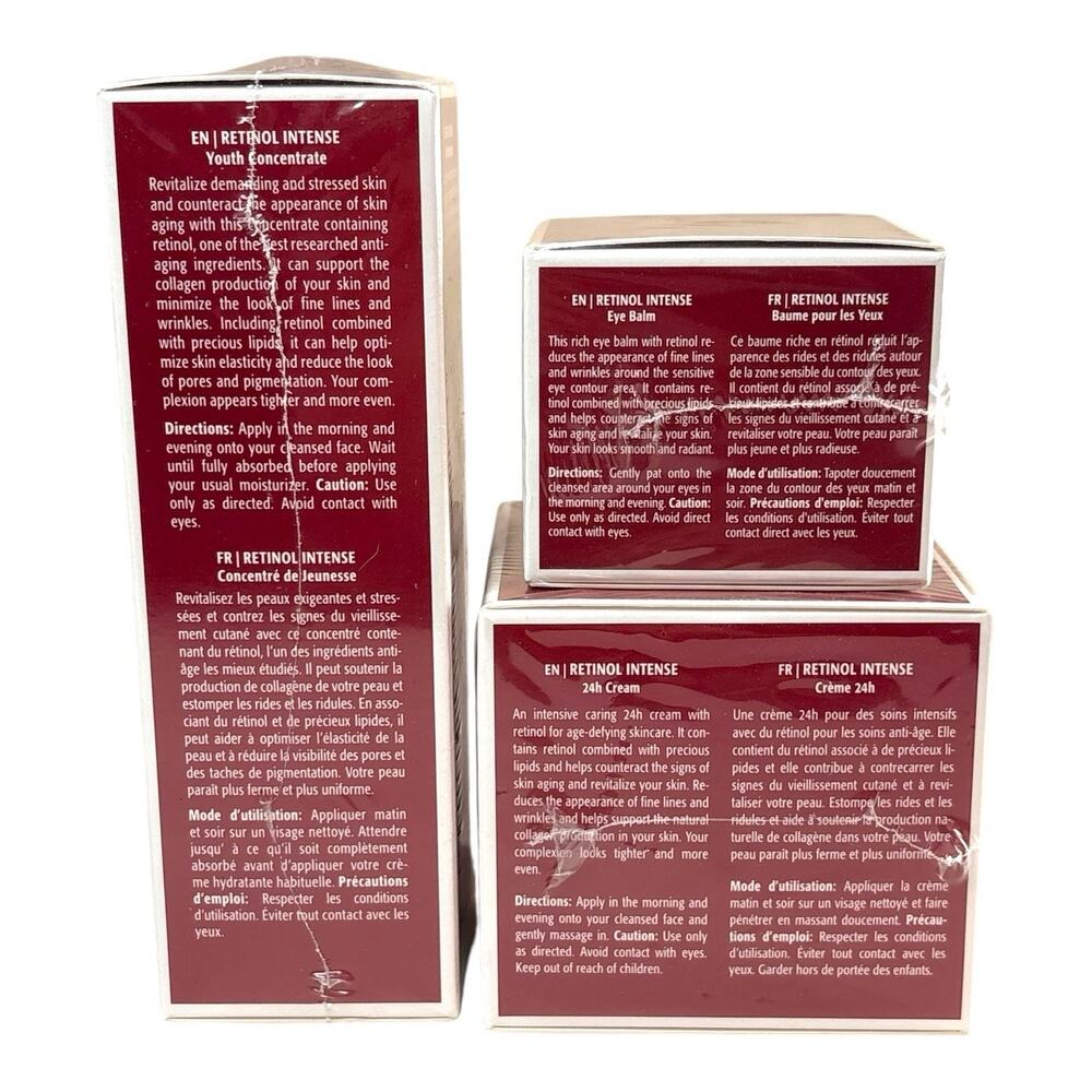 SEALED SET M. Asam "Retinol Intense" 24H Creme, Eye Balm, Youth Concentrate NEW - Picture 3 of 16